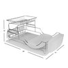 Home Basics Home Basics Metal 2-Tier Deluxe Dish Drainer ZOR96082